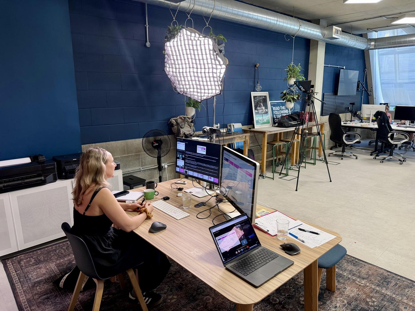 Professional-grade studio webinar production